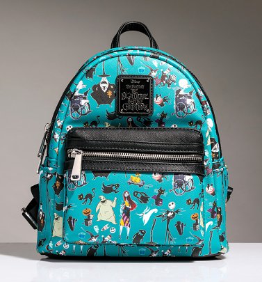 Loungefly Disney The Nightmare Before Christmas Allover Print Mini Backpack