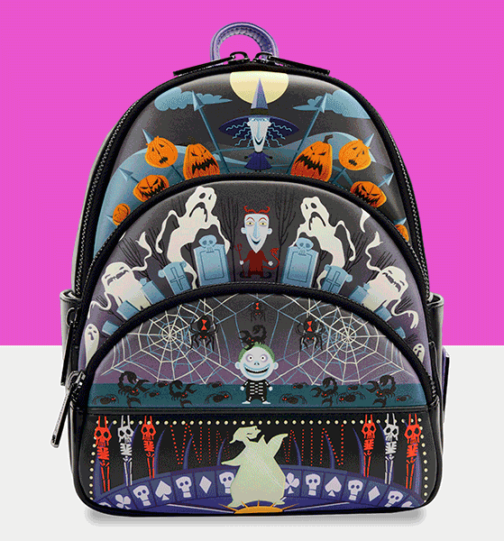 Loungefly Disney The Nightmare Before Christmas Triple Pocket Lock