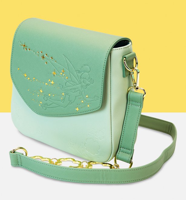 Loungefly Disney Tinker Bell 4 Leaf Clover Crossbody Bag