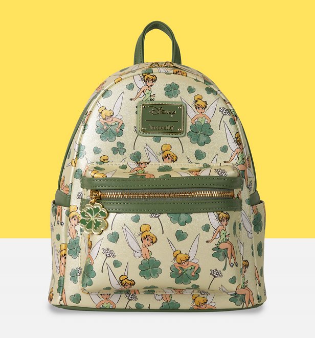 Loungefly Disney Tinker Bell 4 Leaf Clover Mini Backpack Loungefly Disney Tinker Bell 4 Leaf Clover Mini Backpack
