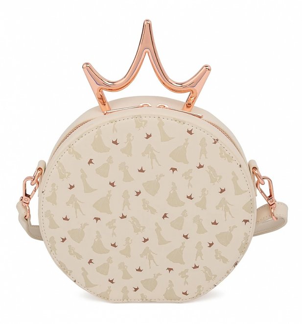 Loungefly Disney Ultimate Princess Metal Crown Crossbody Bag