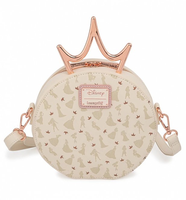 Loungefly Disney Ultimate Princess Metal Crown Crossbody Bag