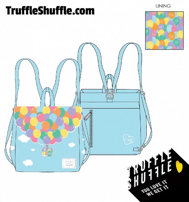 Loungefly Disney Pixar Up Balloon House Flap Mini Backpack Loungefly Disney Pixar Up Balloon House Flap Mini Backpack