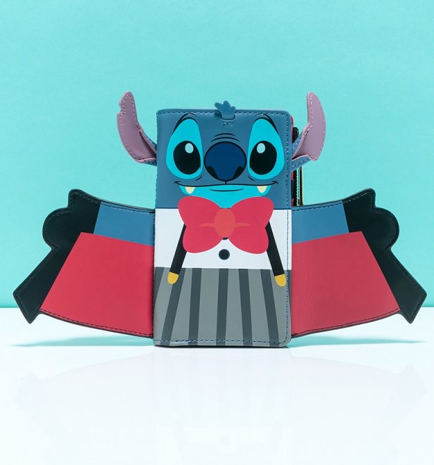 Loungefly Disney Vampire Stitch Bow Tie Flap Wallet Loungefly Disney Vampire Stitch Bow Tie Flap Wallet