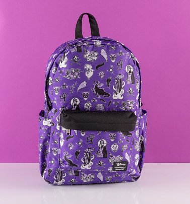 Loungefly Disney Villains All Over Print Nylon Backpack Loungefly Disney Villains All Over Print Nylon Backpack
