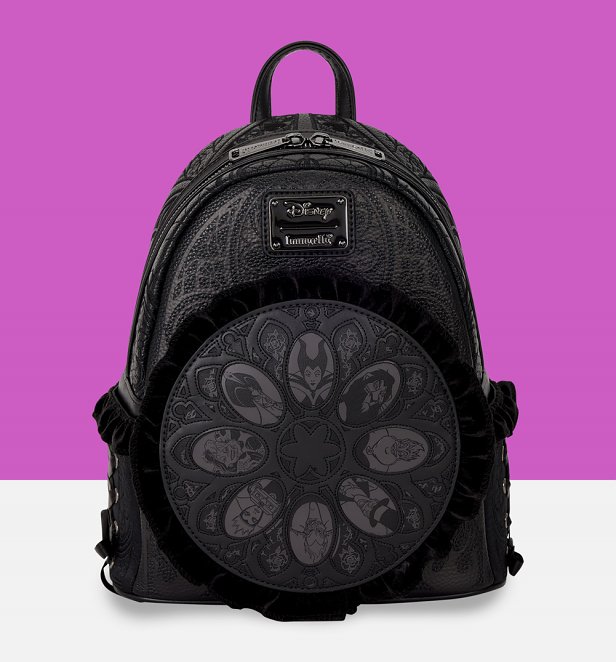 Loungefly Disney Villains Black Mini Backpack
