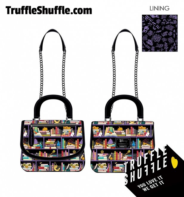 Loungefly Disney Villains Books Crossbody Bag Loungefly Disney Villains Books Crossbody Bag