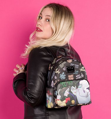 Loungefly Disney Villains Club All Over Print Mini Backpack