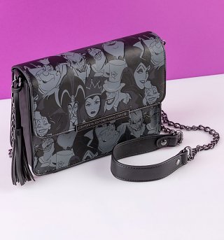 Loungefly Disney Villains Crossbody Tassel Bag Loungefly Disney Villains Crossbody Tassel Bag