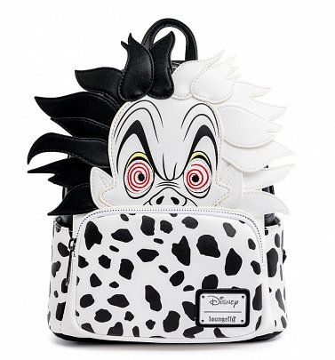 Loungefly Disney Villains Cruella De Vil Spots Cosplay Mini Backpack Loungefly Disney Villains Cruella De Vil Spots Cosplay Mini Backpack
