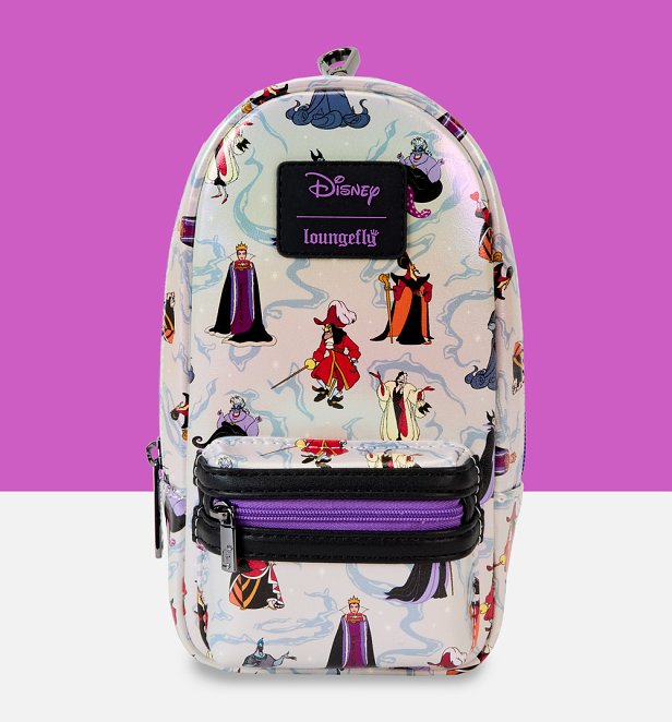 Loungefly Disney Villains Iridescent Mini Backpack Pencil Case