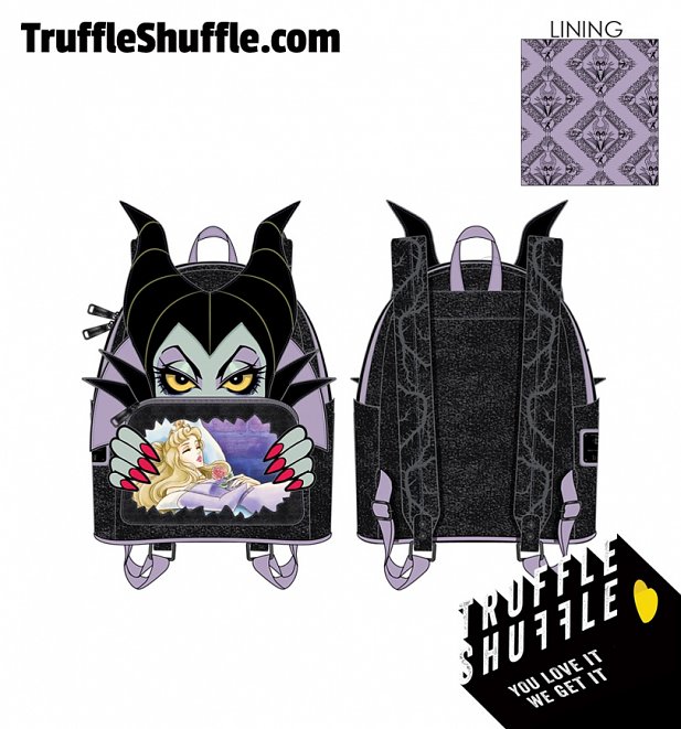 Loungefly Disney Villains Scene Maleficent Sleeping Beauty Mini Backpack Loungefly Disney Villains Scene Maleficent Sleeping Beauty Mini Backpack