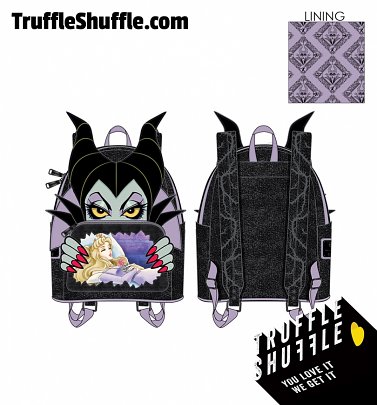 Loungefly Disney Villains Scene Maleficent Sleeping Beauty Mini Backpack Loungefly Disney Villains Scene Maleficent Sleeping Beauty Mini Backpack
