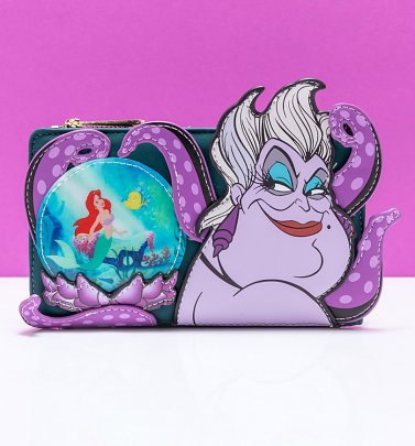 Loungefly Disney Villains Scene Ursula Crystal Ball Flap Wallet Loungefly Disney Villains Scene Ursula Crystal Ball Flap Wallet