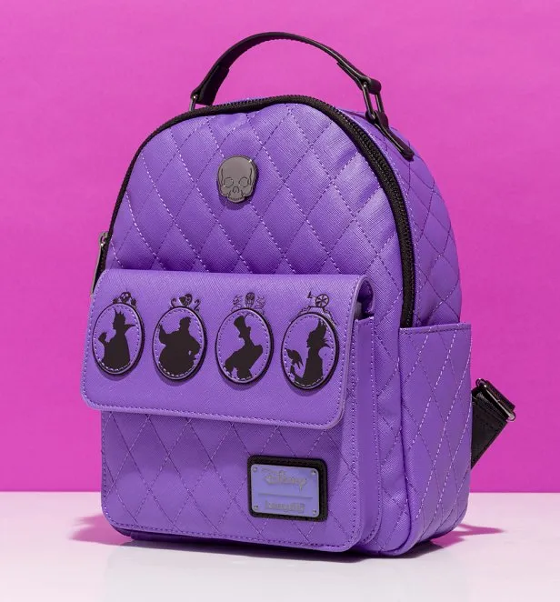 Loungefly newest Disney Villains AOP Mini Backpack and Wallet Set - NEW