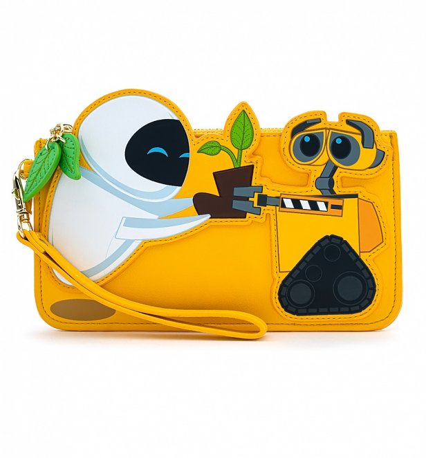 Loungefly Disney WALL-E And Eve Plant Boot Wristlet Wallet Loungefly Disney WALL-E And Eve Plant Boot Wristlet Wallet