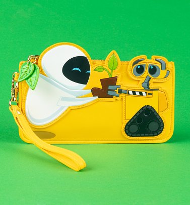 Loungefly Disney WALL-E And Eve Plant Boot Wristlet Wallet Loungefly Disney WALL-E And Eve Plant Boot Wristlet Wallet