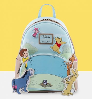 Loungefly Disney Winnie The Pooh 95th Anniversary Celebration Toss Mini Backpack