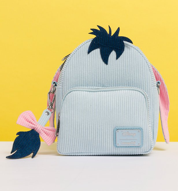 Loungefly Disney Winnie The Pooh Eeyore Corduroy Convertible Crossbody Bag Loungefly Disney Winnie The Pooh Eeyore Corduroy Convertible Crossbody Bag