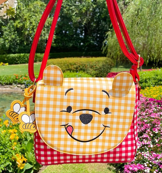 Loungefly Disney Winnie The Pooh Gingham Crossbody Bag