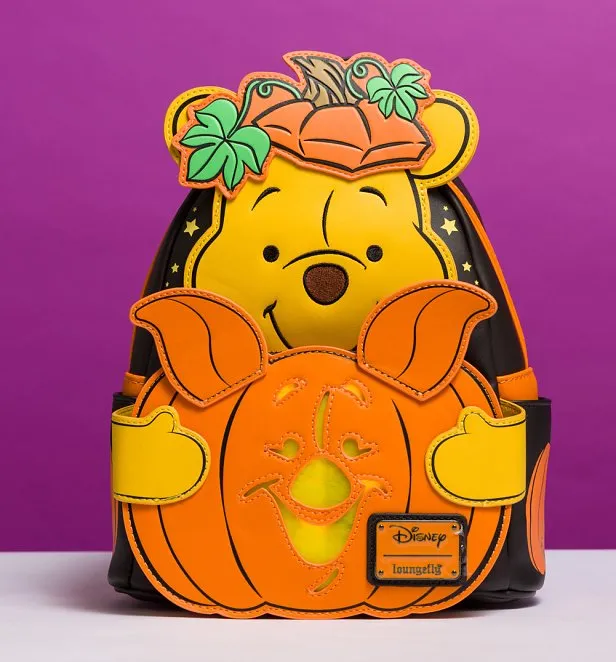 Loungefly Disney Winnie The Pooh Halloween Pumpkin Light Up Glow