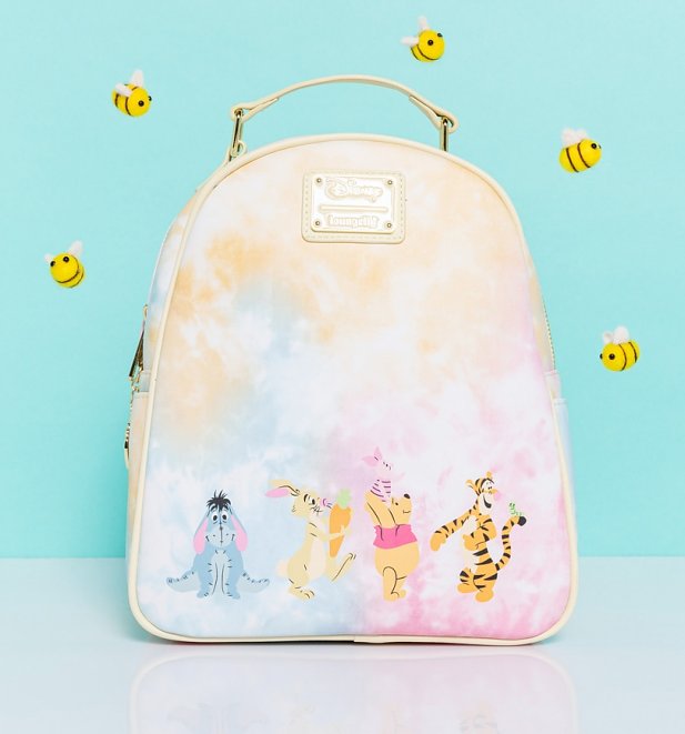 Loungefly Disney Winnie the Pooh Characters Tie-Dye Mini Backpack Loungefly Disney Winnie the Pooh Characters Tie-Dye Mini Backpack