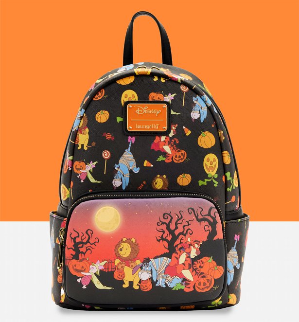 Loungefly Disney Winnie the Pooh Halloween Group Mini Backpack