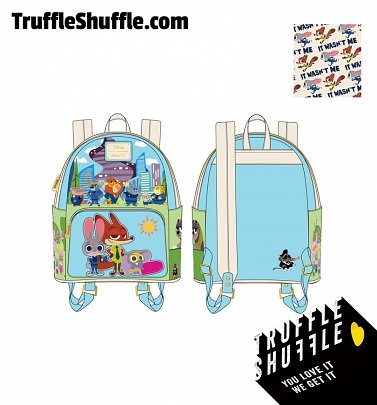 Loungefly Disney Zootopia Chibi Group Mini Backpack Loungefly Disney Zootopia Chibi Group Mini Backpack