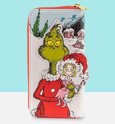 Loungefly Dr. Seuss The Grinch Loves The Holidays Zip Around Wallet Loungefly Dr. Seuss The Grinch Loves The Holidays Zip Around Wallet