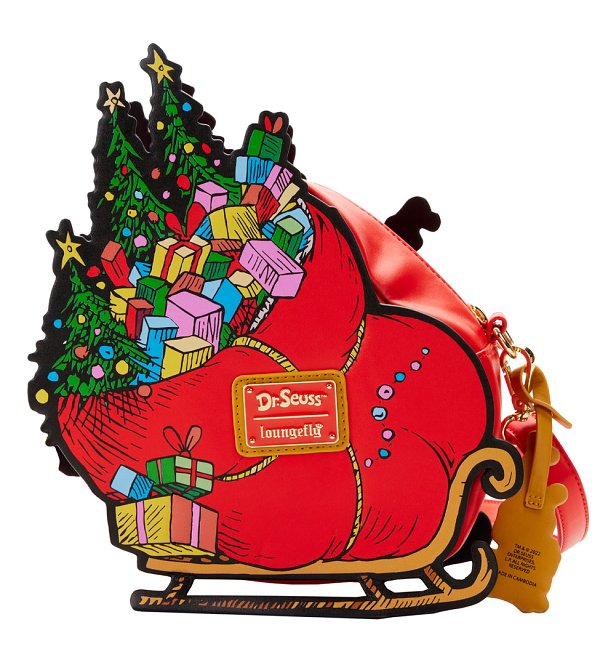 Loungefly Dr Seuss The Grinch Sleigh Crossbody Bag