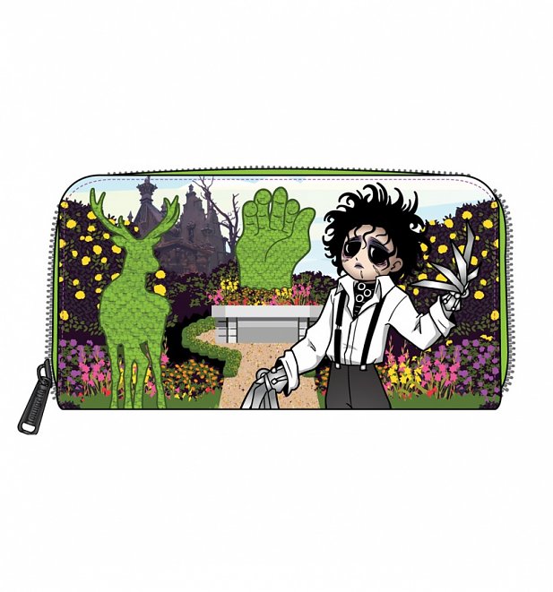 Loungefly Edward Scissorhands Topiary Zip Around Wallet Loungefly Edward Scissorhands Topiary Zip Around Wallet
