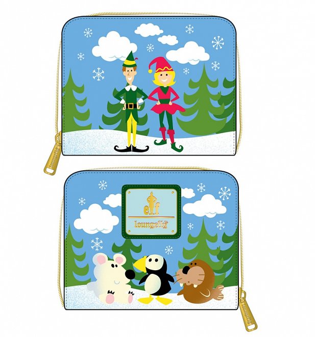 Loungefly Elf Buddy And Friends Zip Around Wallet Loungefly Elf Buddy And Friends Zip Around Wallet