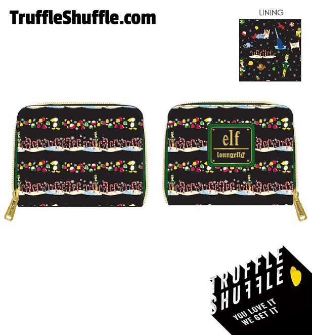 Loungefly Elf Candy Cane Forest Wallet Loungefly Elf Candy Cane Forest Wallet