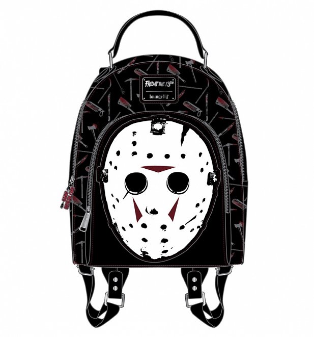 Loungefly Friday The 13th Jason Mask Mini Backpack Loungefly Friday The 13th Jason Mask Mini Backpack