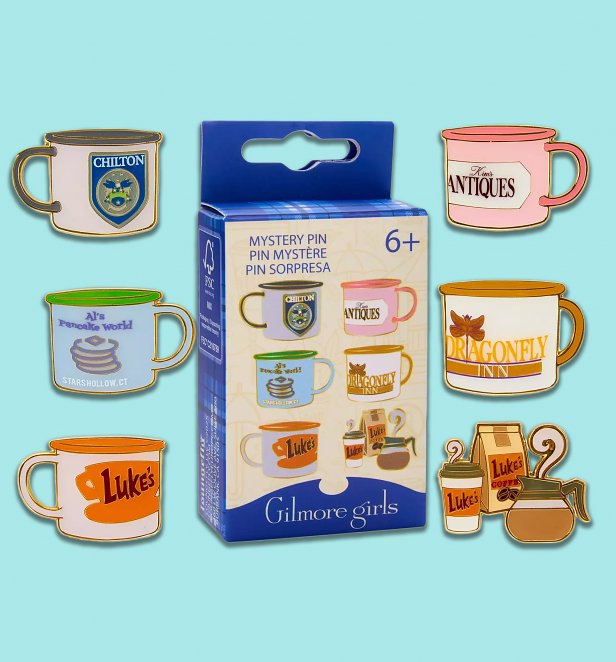 Loungefly Gilmore Girls Coffee Mugs Mystery Box Pin