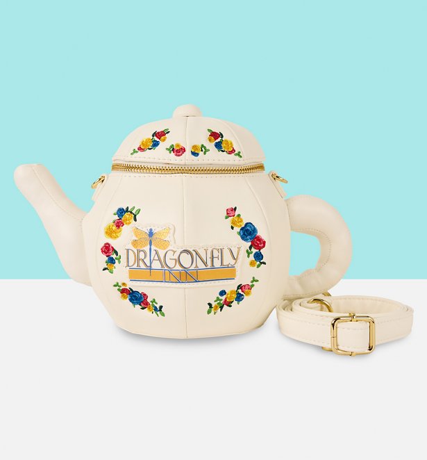 Loungefly Gilmore Girls Dragonfly Inn Figural Teapot Crossbody Bag