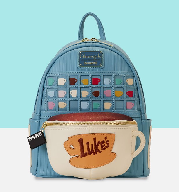 Loungefly Gilmore Girls Lukes Diner Domed Coffee Cup Mini Backpack