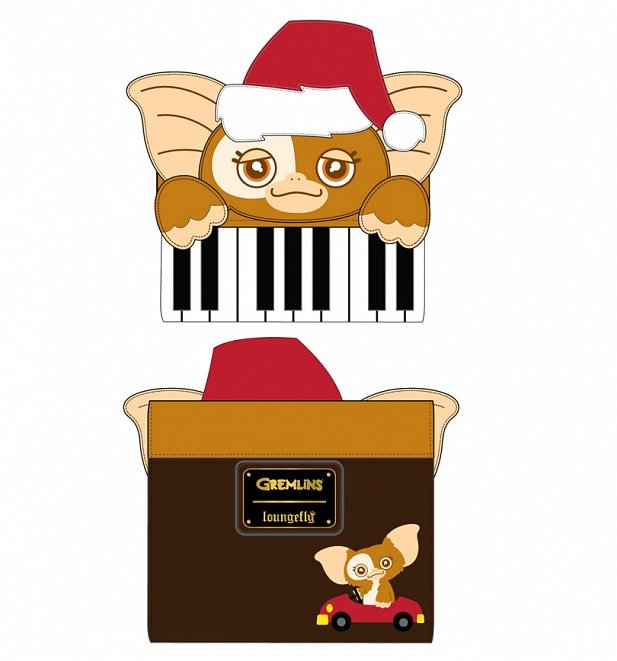 Loungefly Gremlins Gizmo Holiday Keyboard Cosplay Zip Around Wallet Loungefly Gremlins Gizmo Holiday Keyboard Cosplay Zip Around Wallet
