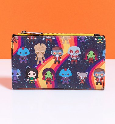 Loungefly Marvel Guardians of the Galaxy Chibi All Over Print Rainbow Wallet Loungefly Marvel Guardians of the Galaxy Chibi All Over Print Rainbow Wallet