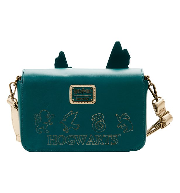 Loungefly Harry Potter Golden Hogwarts Crossbody Bag
