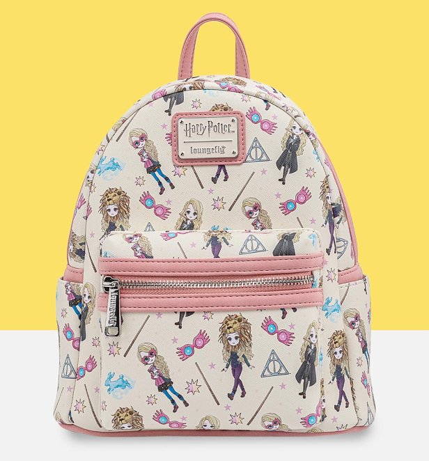 Loungefly Harry Potter Luna Lovegood All Over Print Mini Backpack
