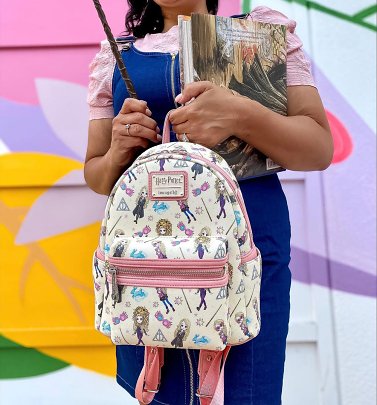 Loungefly Harry Potter Luna Lovegood All Over Print Mini Backpack