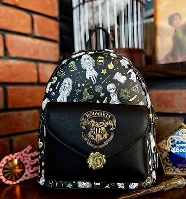 Loungefly Harry Potter Magical Elements All Over Print Mini Backpack Loungefly Harry Potter Magical Elements All Over Print Mini Backpack