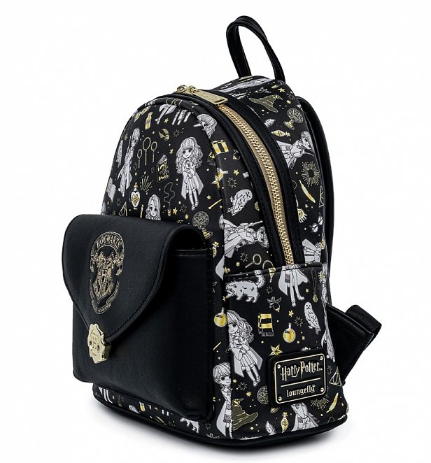 loungefly harry potter magical creatures mini backpack
