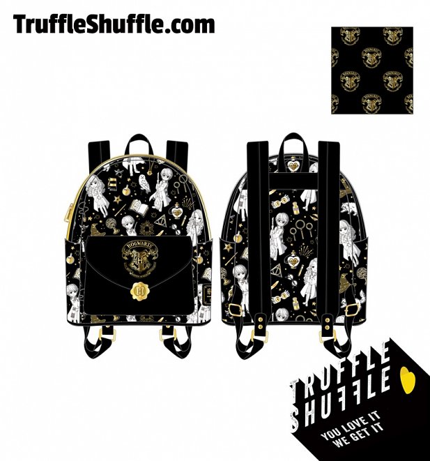 Loungefly Harry Potter Magical Elements All Over Print Mini Backpack Loungefly Harry Potter Magical Elements All Over Print Mini Backpack