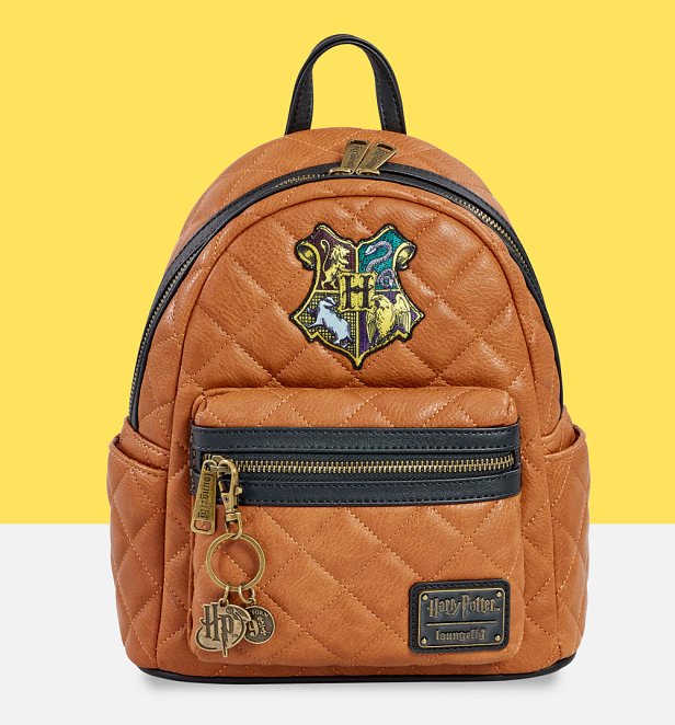 Loungefly Harry Potter Quilted Hogwarts Crest Mini Backpack