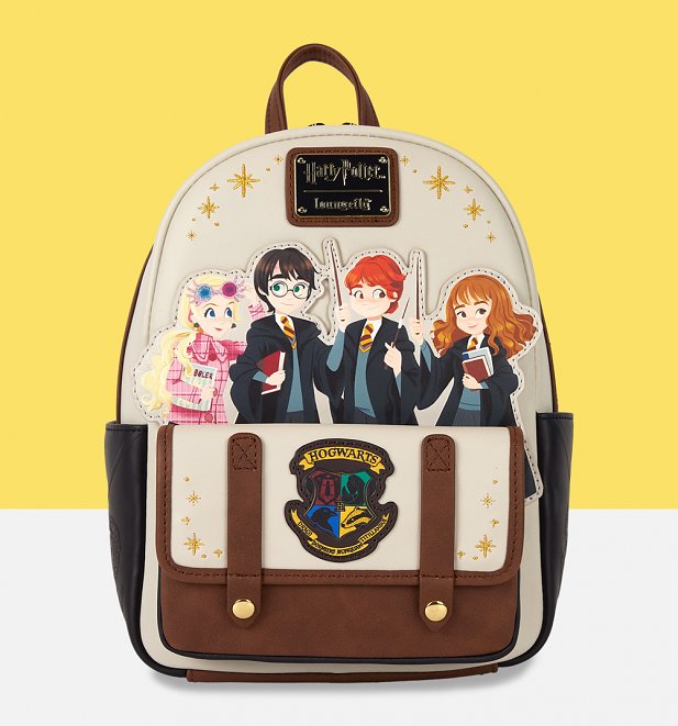 Loungefly Harry Potter Spring Flap Pocket Mini Backpack Loungefly Harry Potter Spring Flap Pocket Mini Backpack