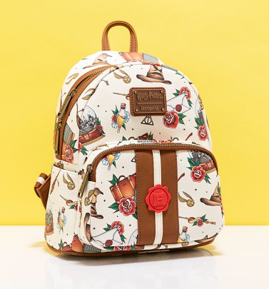 Loungefly Harry Potter Tattoo Mini Backpack Loungefly Harry Potter Tattoo Mini Backpack