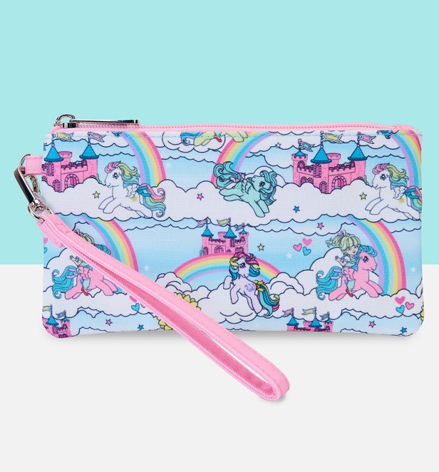 Loungefly Hasbro My Little Pony Sky Scene All Over Print Nylon Wristlet Wallet