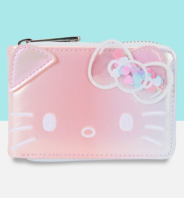 Loungefly Hello Kitty 50th Anniversary Clear And Cute Cosplay Accordion Wallet